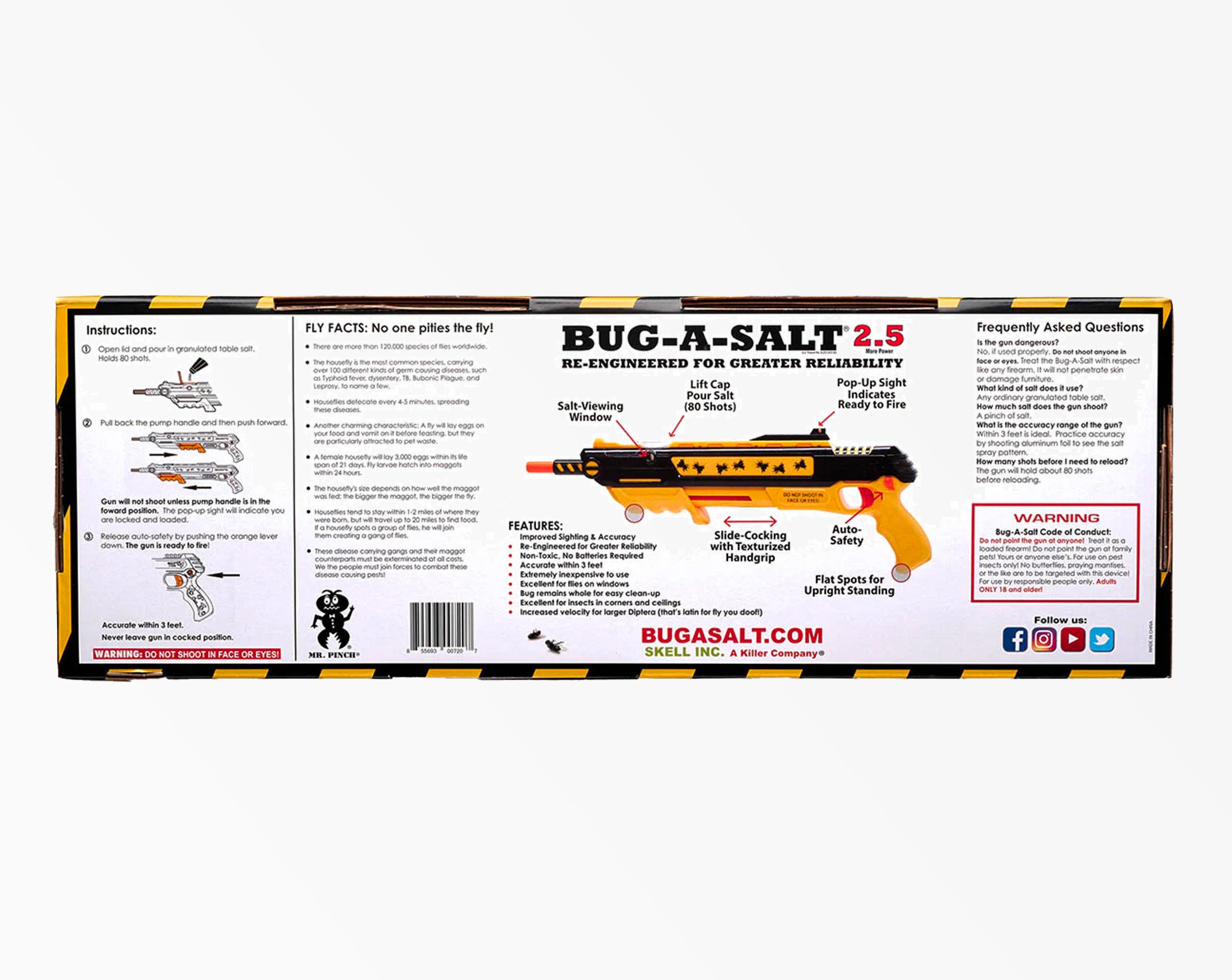 Bug-A-Salt 2.5 Reverse Yellow 6 Pack
